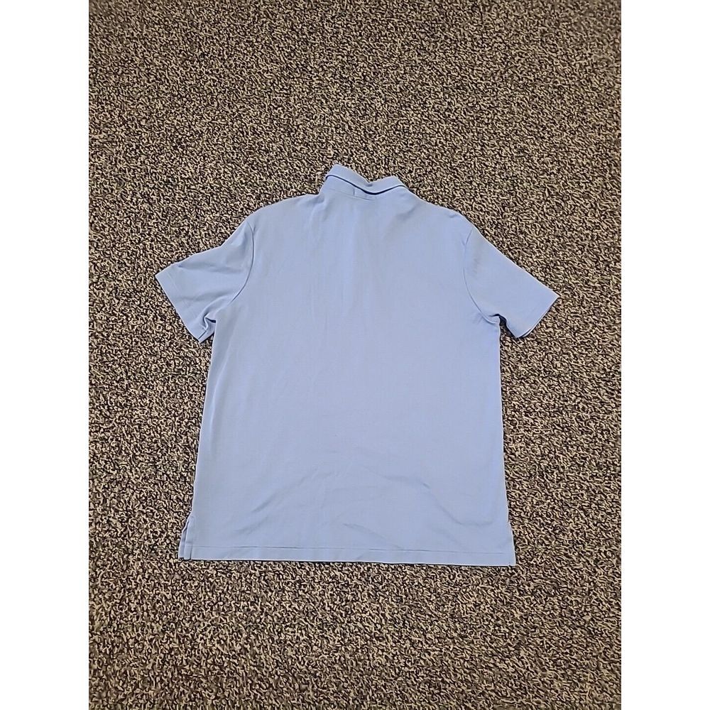 Ralph Lauren Polo Shirt Mens XL Blue Solid Soft Cotton Short Sleeve - Picture 7 of 7